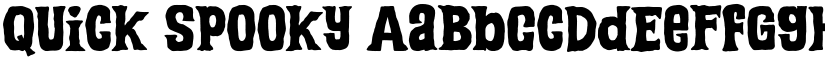 Quick Spooky font