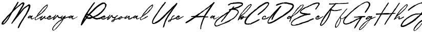 Malverya Personal Use font