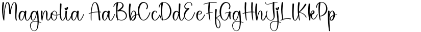 Magnolia font