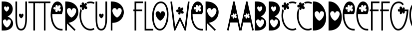 Buttercup Flower font