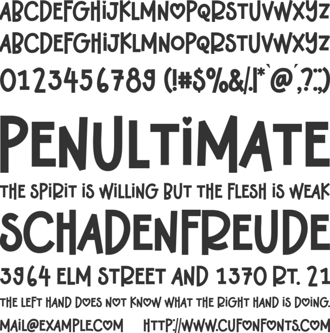 Sunday Charm font preview