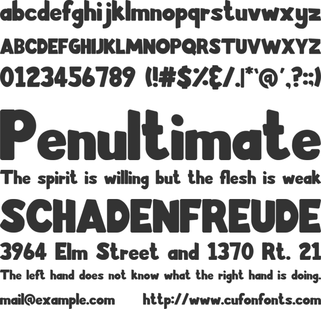 BF Little Odd font preview