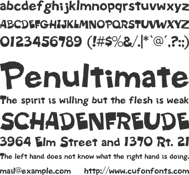 EBF Bill Goodwin font preview