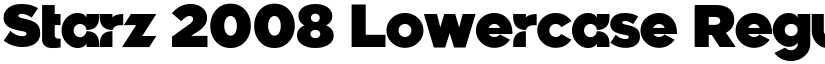 Starz 2008 Lowercase font download