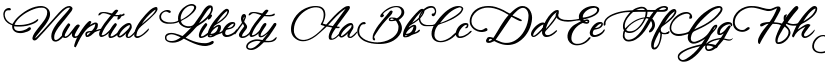 Nuptial Liberty font