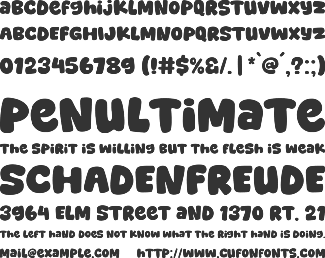 Super Trend font preview