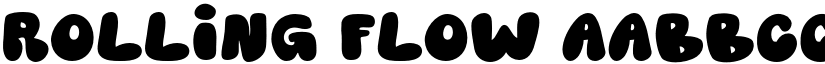 Rolling Flow font