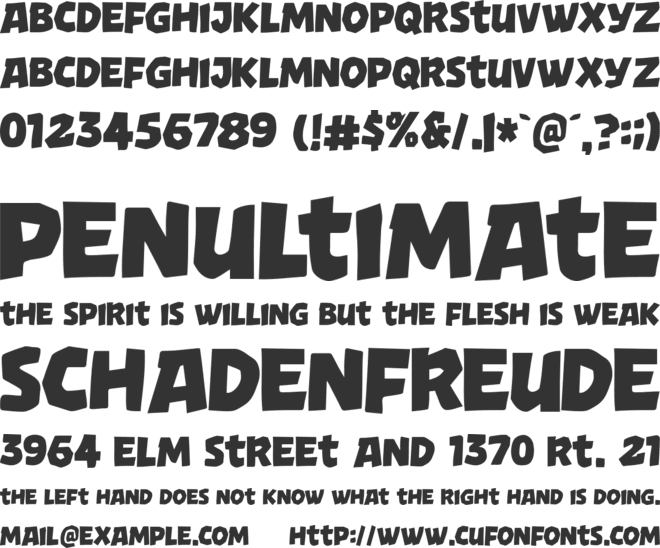 Turbo Jungle font preview