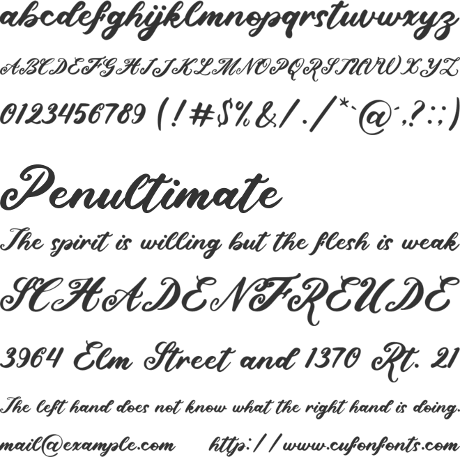Dreamy Sakura font preview