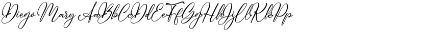 Diego Mary font