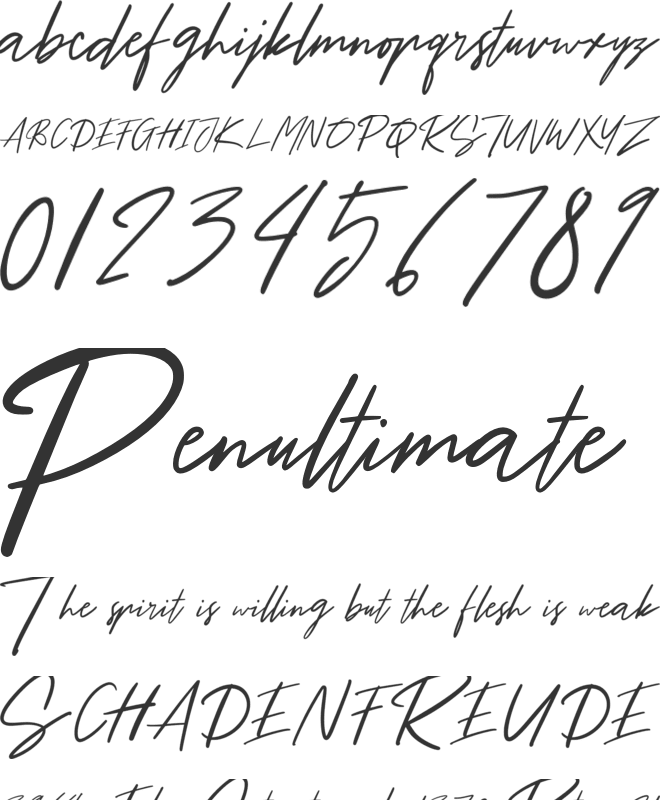 Jangthai font preview