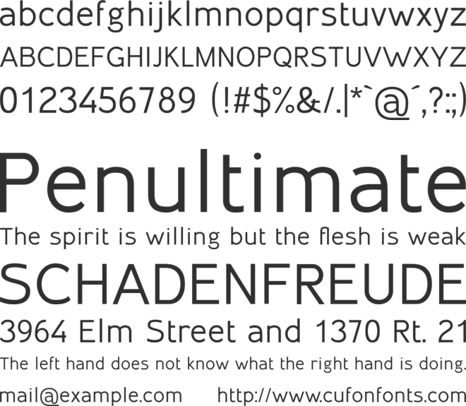 Inprimis font preview