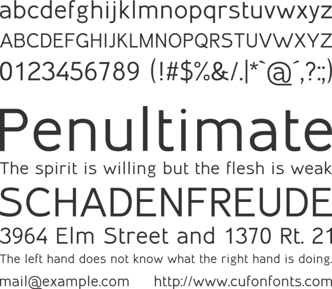 Inprimis font preview