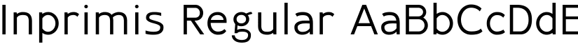Inprimis Regular font