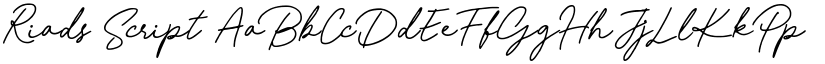 Riads Script font