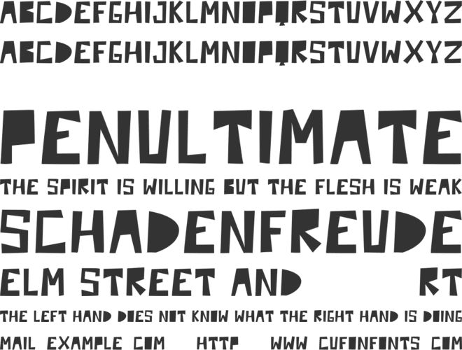 JOKEHOROR font preview