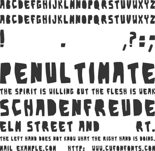 Pepper X Cupa font preview