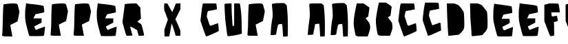 Pepper X Cupa font