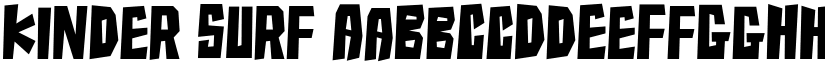Kinder Surf font