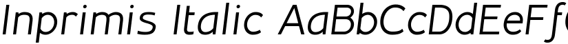 Inprimis Italic font