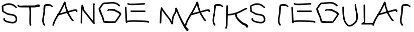 Strange Marks Regular font