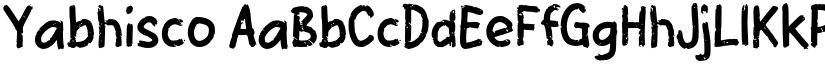 Yabhisco font