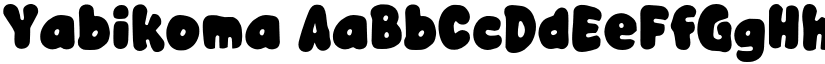 Yabikoma font download