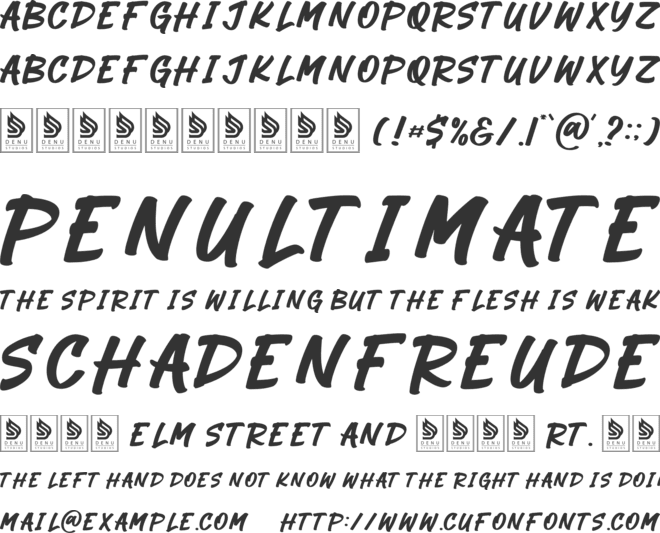 Memori Senja font preview