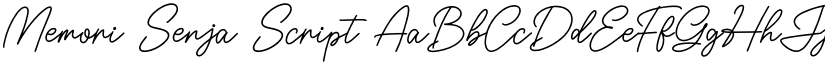 Memori Senja Script font