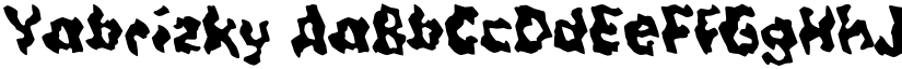 Yabrizky font