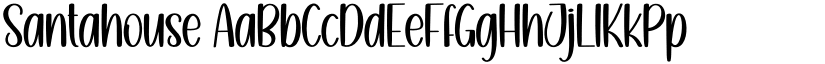 Santahouse font