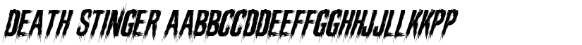 Death Stinger font download