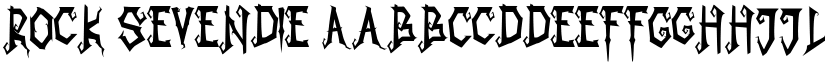 Rock Sevendie font download
