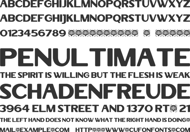 Fremost font preview