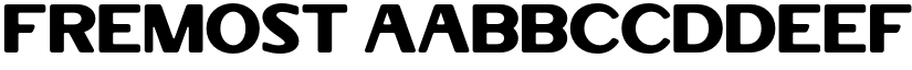 Fremost font