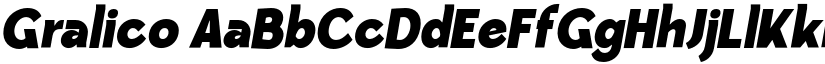 Gralico font