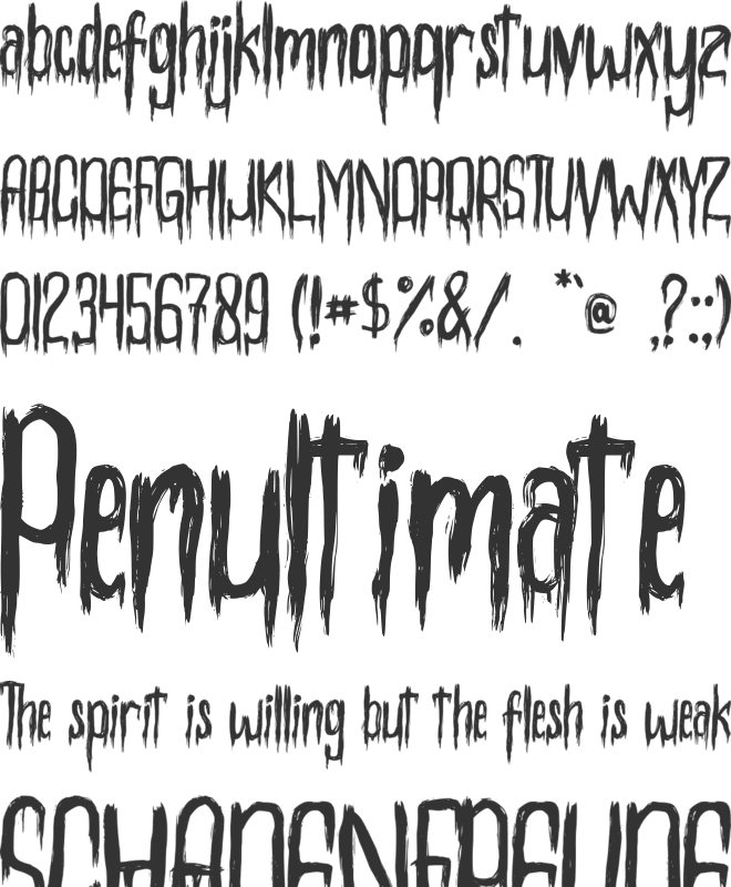 Rottenburn font preview