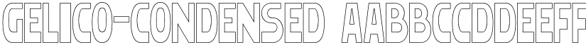 Gelico-Condensed font