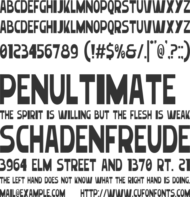 Gelico-Condensed font preview