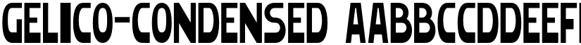 Gelico-Condensed font
