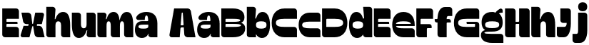 Exhuma font