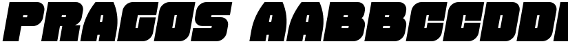 Pragos font