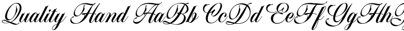Quality Hand font