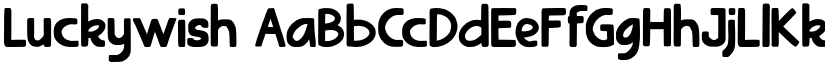 Luckywish font