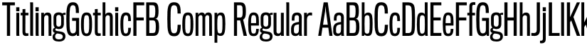 TitlingGothicFB Comp font download