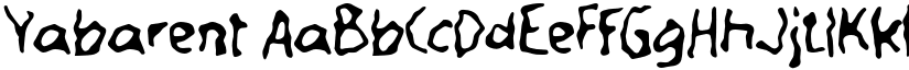 Yabarent font download