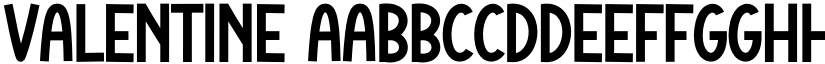 Valentine font