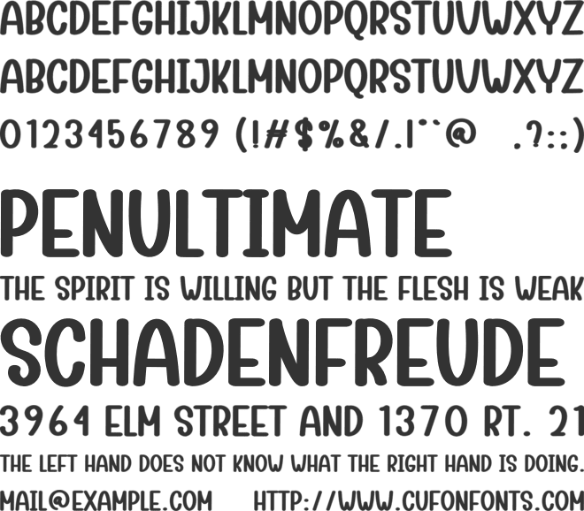 Happy Valentine font preview