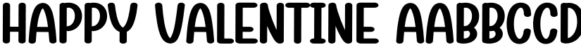 Happy Valentine font