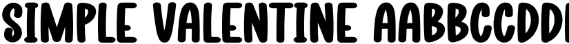 Simple Valentine font